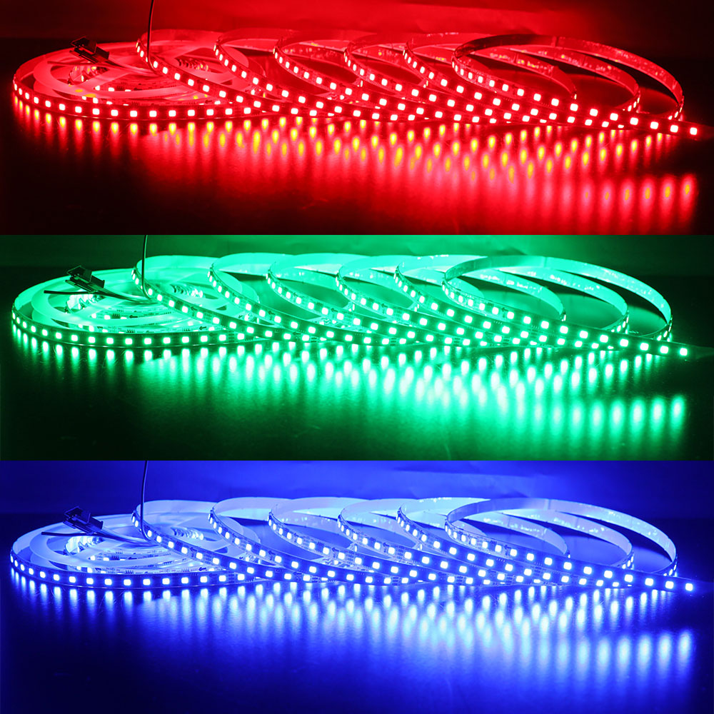 DC12V WS2818 8mm Dual Data Signal Dream Color RGB Addressable LED Strip - 96LEDs/m DC12V WS2818 8mm Dual Data Signal Dream Color RGB Addressable LED Strip - 96LEDs/m